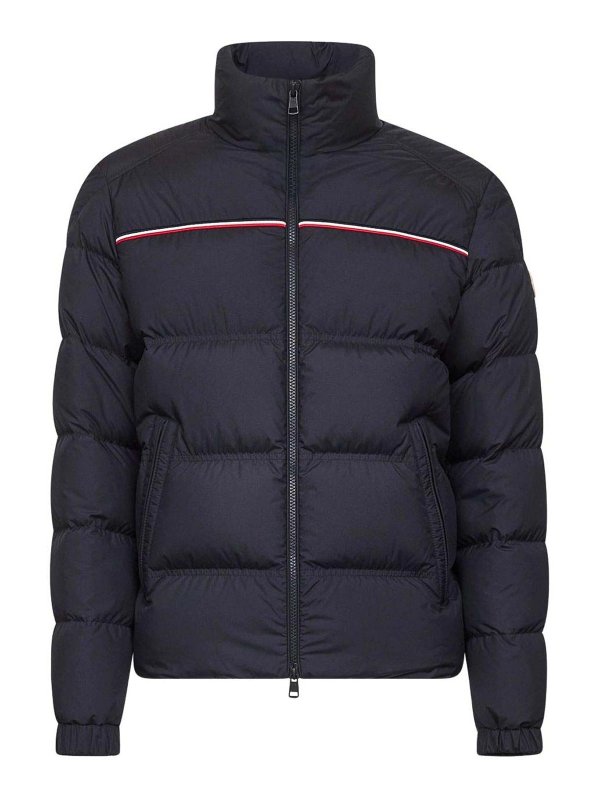 MONCLER: Kurze Daunenjacken - Daunenjacke - Blau
