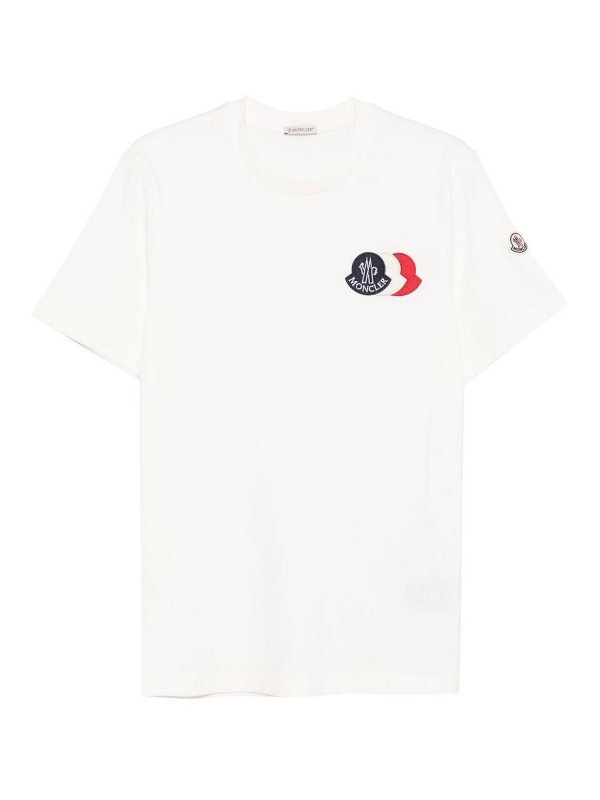 MONCLER: crew necks - Cotton Crew Neck T-Shirt