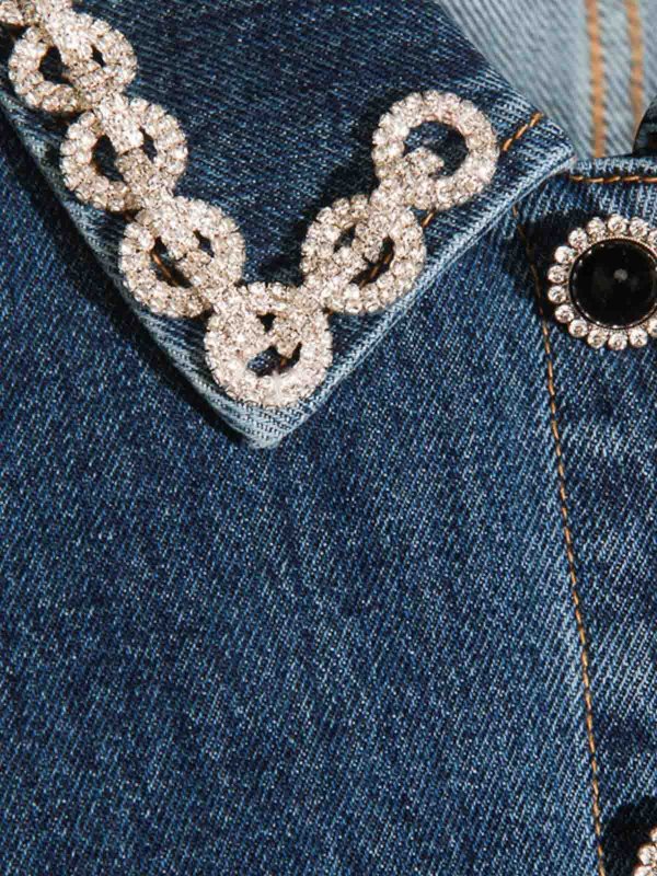 Vestido Corto - Azul shop online: Self Portrait