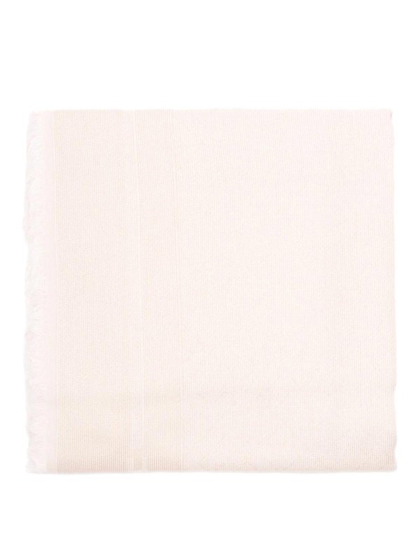 ELISABETTA FRANCHI: Bufandas y pañuelos - Bufanda - Blanco