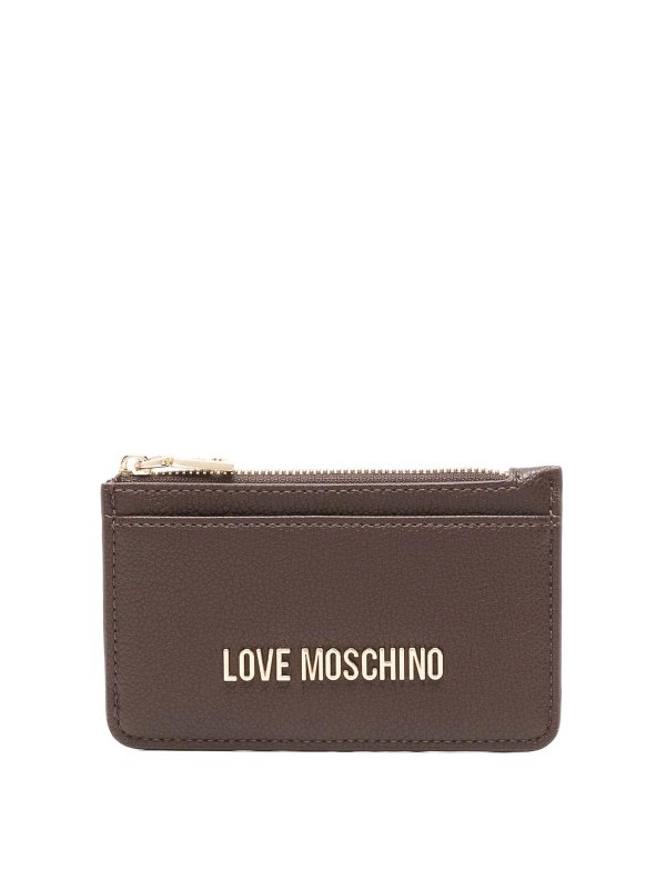 LOVE MOSCHINO: 財布＆ポーチ - 財布 - ブラウン