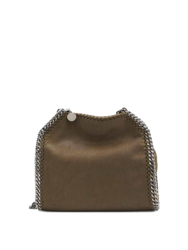 STELLA McCARTNEY: borse a tracolla - Mini tote boag con rivestimento a catena