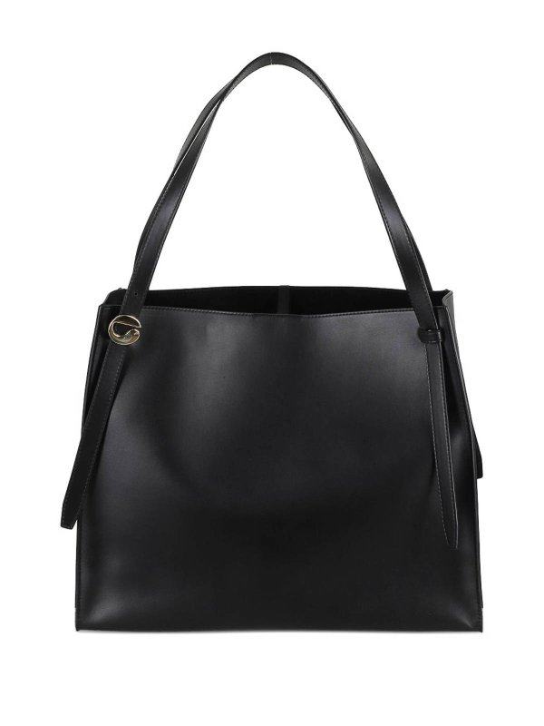 COPERNI: cross body bags online - Black Leather  Tote Bag