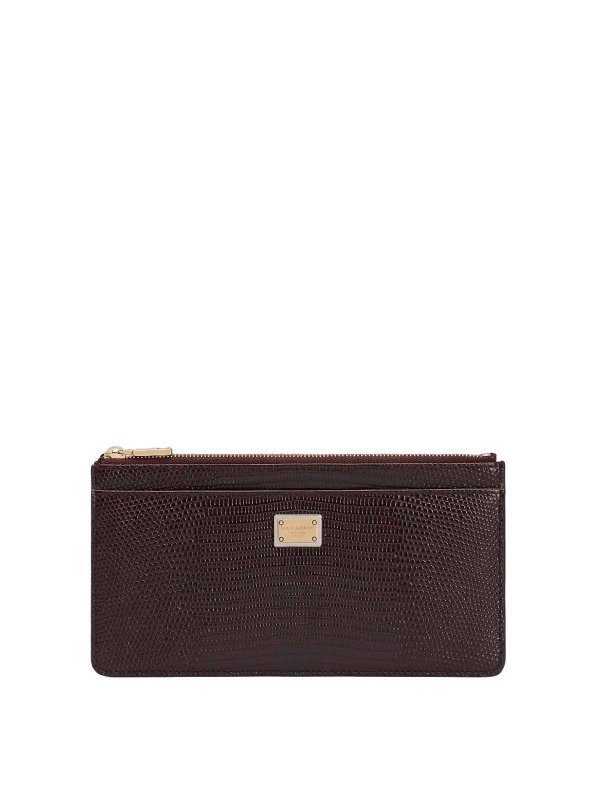 DOLCE & GABBANA: クラッチバッグ - クラッチバッグ - ダークレッド