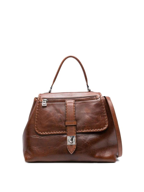 ERMANNO SCERVINO: cross body bags - Shoulder Bag In Brown