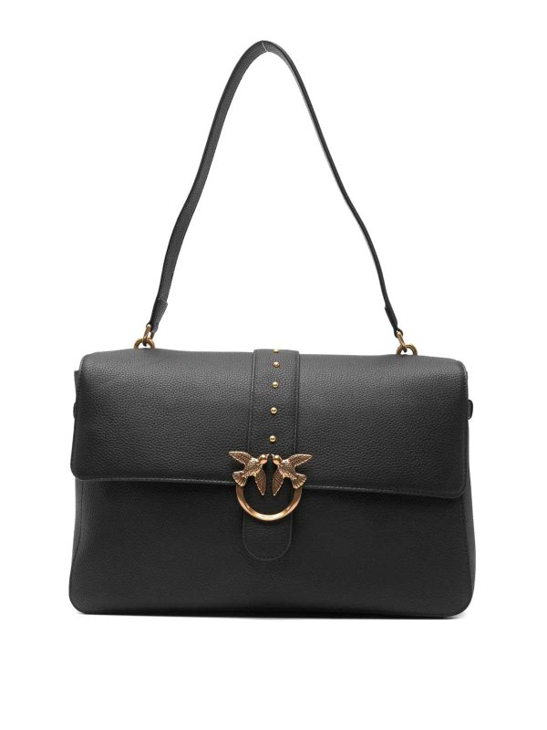 Pinko: Bolsas bandoleras - Love One Extra Slouchy - Negro