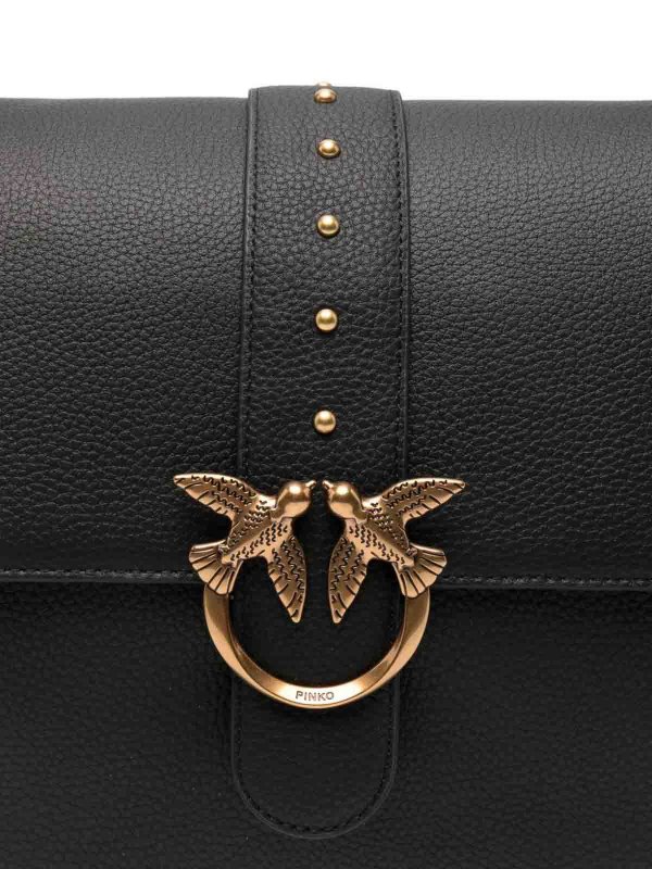 Pinko: Bolsas bandoleras online - Love One Extra Slouchy - Negro