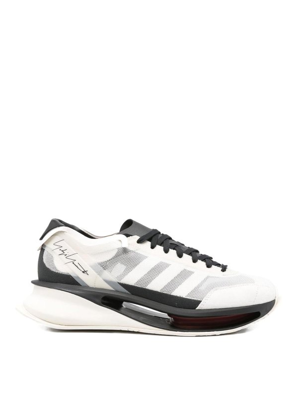 Y-3: Chaussures de sport - Baskets - Blanc