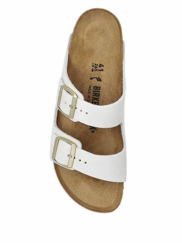 The Best Shops BIRKENSTOCK: Arizona Double-Strap Sandals In Off-White By