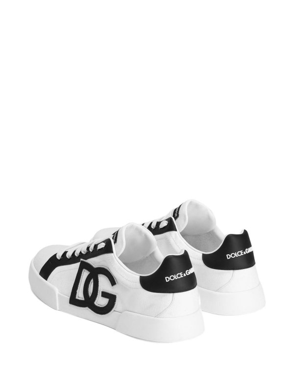 DOLCE & GABBANA: trainers online - White And Black   Sneakers
