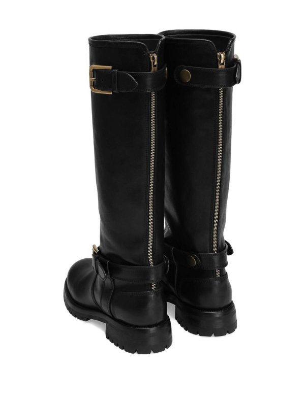 The Best Shops DOLCE & GABBANA: boots - Calfskin Biker Boots