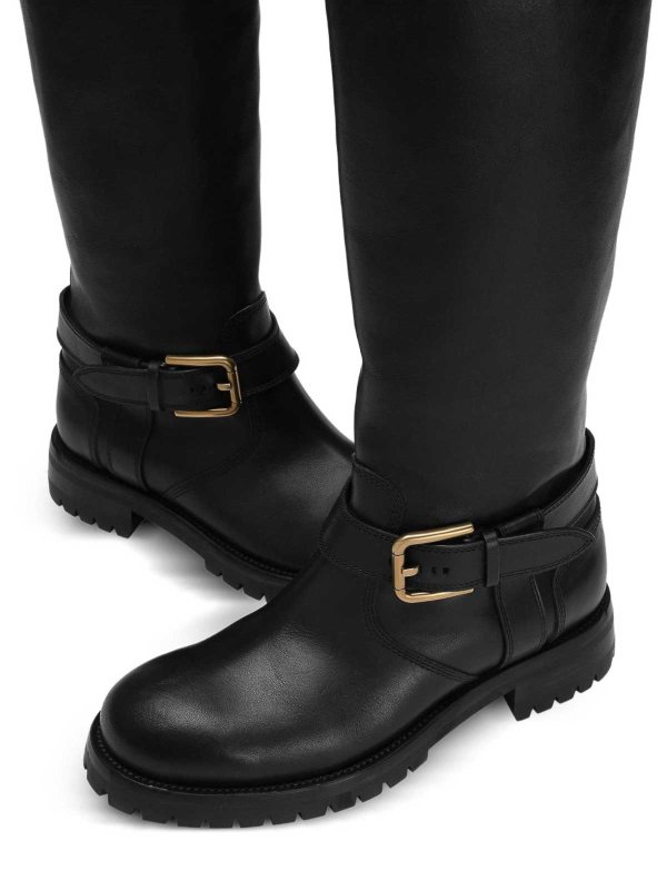 Calfskin Biker Boots shop online: DOLCE & GABBANA
