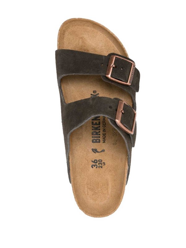 The Best Shops BIRKENSTOCK: sandali - Sandali in pelle scamosciata marrone