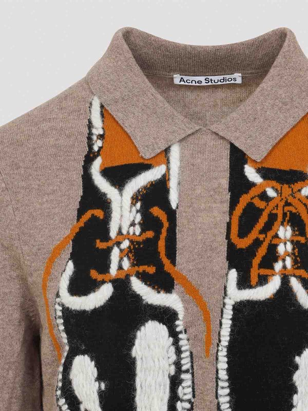 The Best Shops Acne Studios: クルーネック - クルーネック - ベージュ