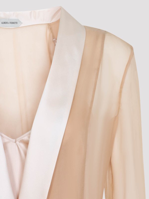 Vestito lungo in chiffon shop online: ALBERTA FERRETTI