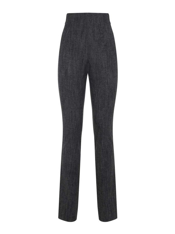 ALBERTA FERRETTI: Pantalons casual - Pantalons Décontractés - Noir