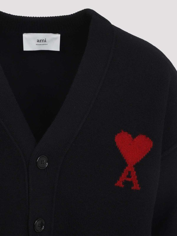 The Best Shops AMI PARIS: Cardigans - Cardigan - Noir