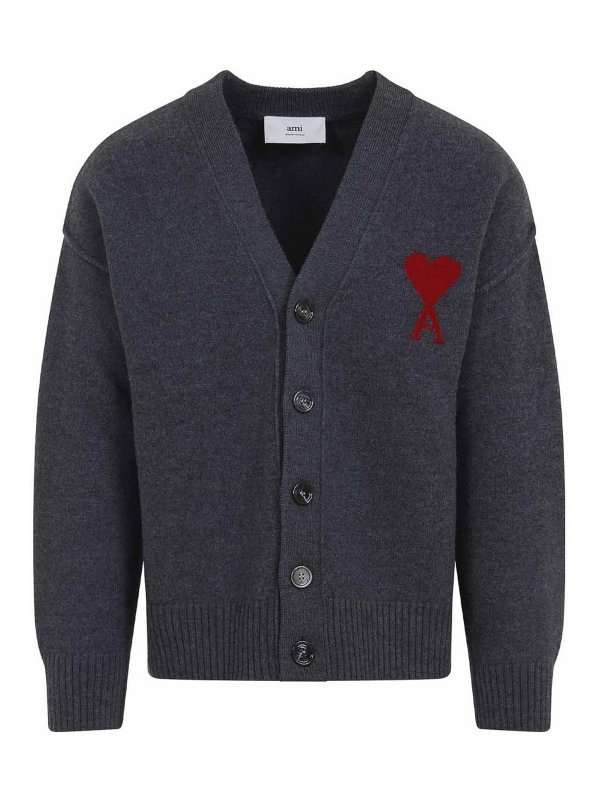 AMI PARIS: cardigans - Adc Cardigan