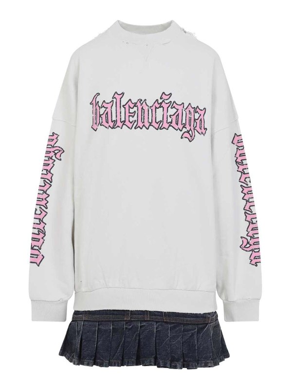 BALENCIAGA: short dresses - Hybrid Mini Dress