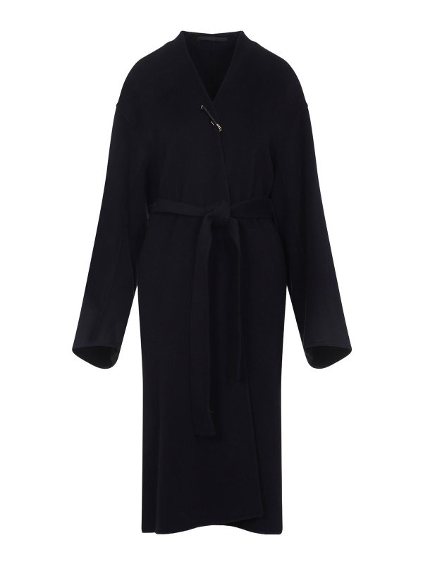 CARVEN: short coats - Wool Wrap Coat