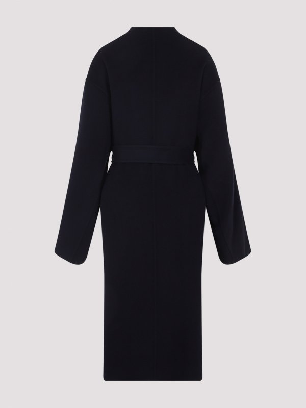 CARVEN: short coats online - Wool Wrap Coat
