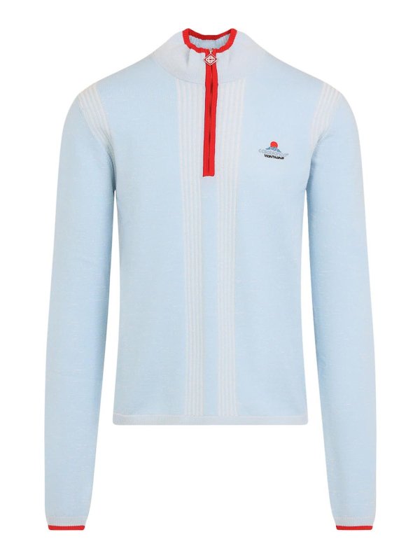 CASABLANCA: Suéteres con cuello pico - Suéter Cuello Redondo - Azul