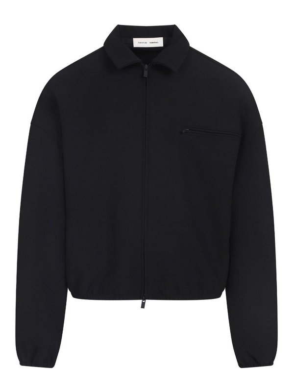 FEAR OF GOD: casual jackets - Bonded Canvas Zip-Up Jacket