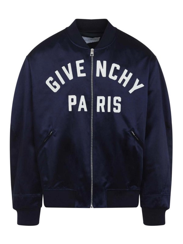 GIVENCHY: ボンバージャケット - ボンバージャケット - ダークブルー