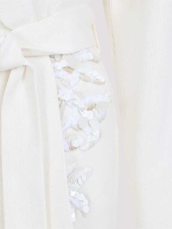 カーディガン - 白 shop online: GOLDEN GOOSE