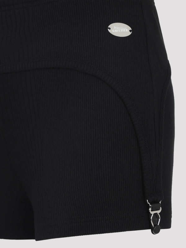 The Best Shops JEAN PAUL GAULTIER: トラウザーショーツ - ショートパンツ - 黒
