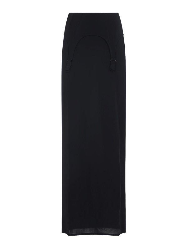 JEAN PAUL GAULTIER: ニーレングススカート＆ミディ丈 - 膝丈/ミディスカート - ブルー