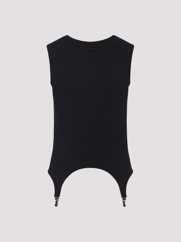 JEAN PAUL GAULTIER: Tops y camisetas sin mangas online - Top - Negro