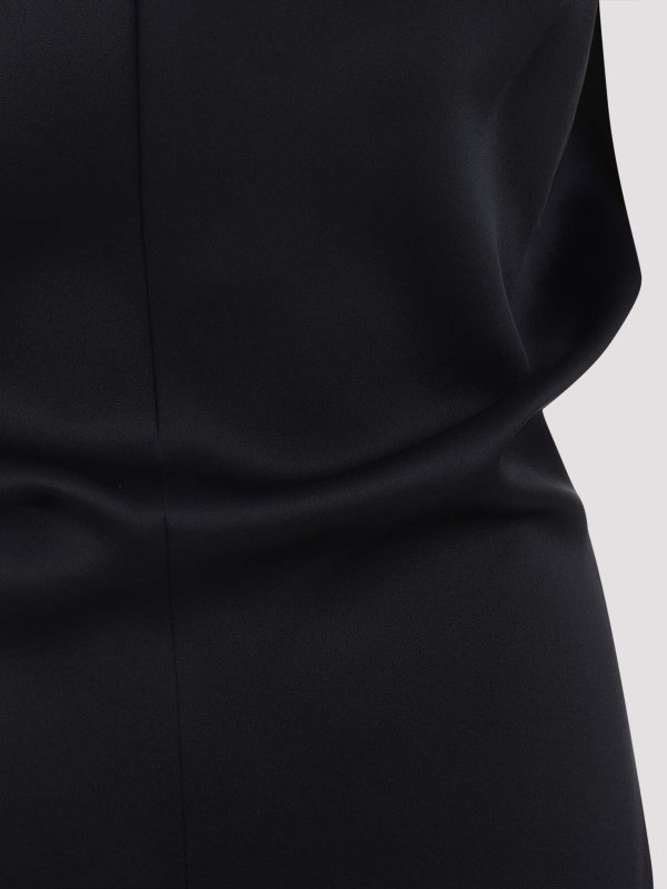 膝丈ドレス - 黒 shop online: KHAITE