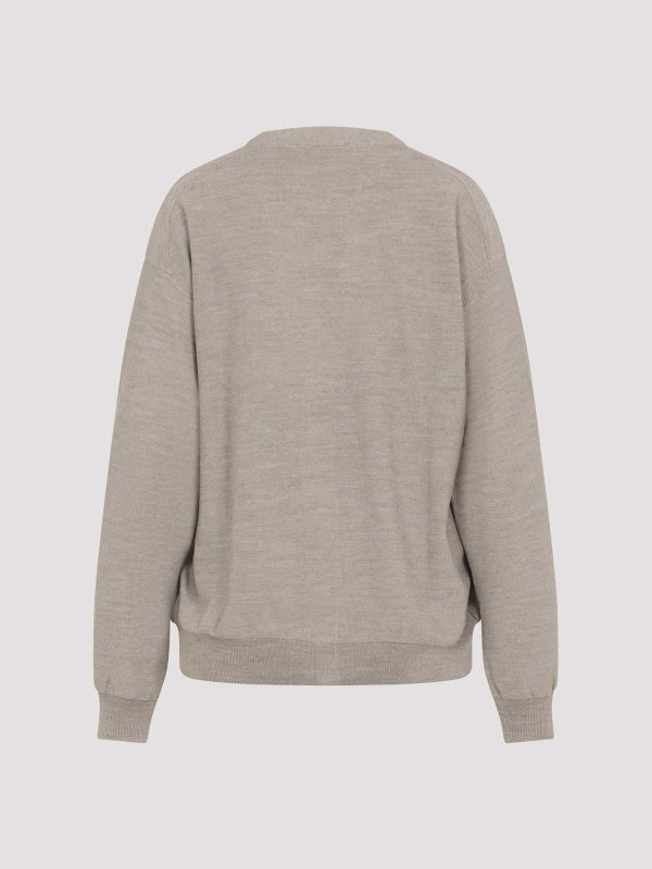 LEMAIRE: cardigans online - Relaxed Twisted Cardigan