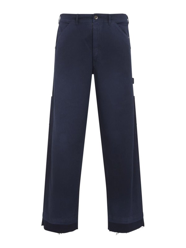 Maison Margiela: Jeans évasés - Jean Bootcut - Bleu Foncé