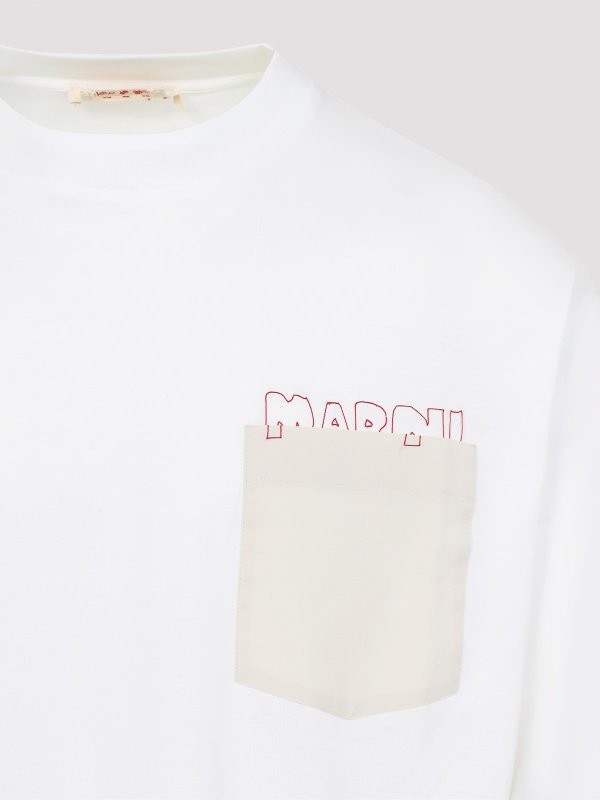 The Best Shops Marni: T-shirts - T-Shirt - Weiß