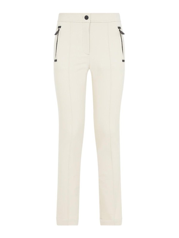 MONCLER: カジュアルトラウザー - カジュアルパンツ - ライトベージュ