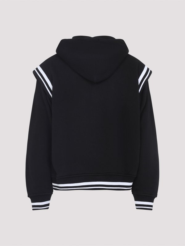 OFF-WHITE: casual jackets online - Off White Gothic Fleece Varsity Jacket