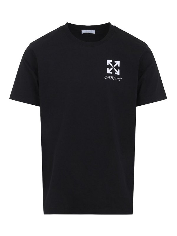 OFF-WHITE: T-shirts - T-Shirt - Noir
