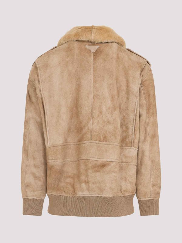 PRADA: leather jacket online - Leather Jacket