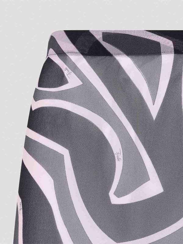 The Best Shops EMILIO PUCCI: gonne al ginocchio  e longuette - Tulle Midi Skirt