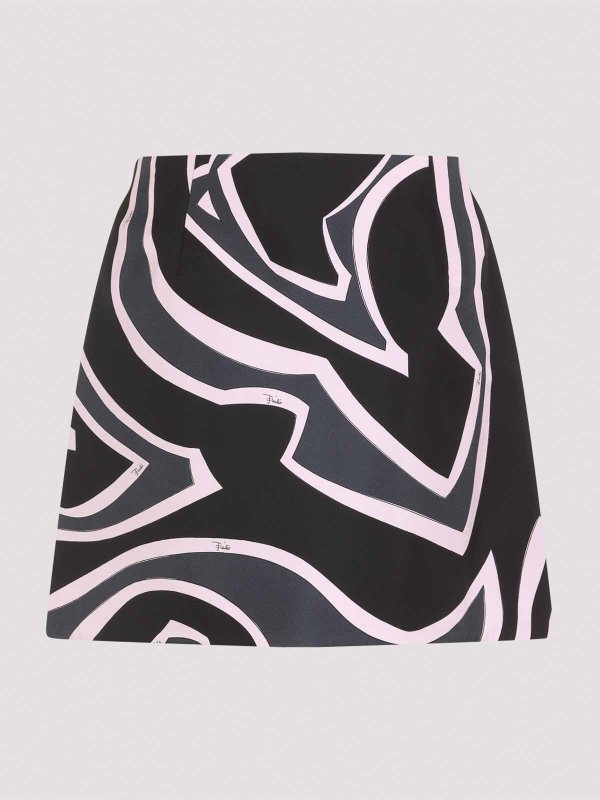 EMILIO PUCCI: ニーレングススカート＆ミディ丈 online - 膝丈/ミディスカート - 黒