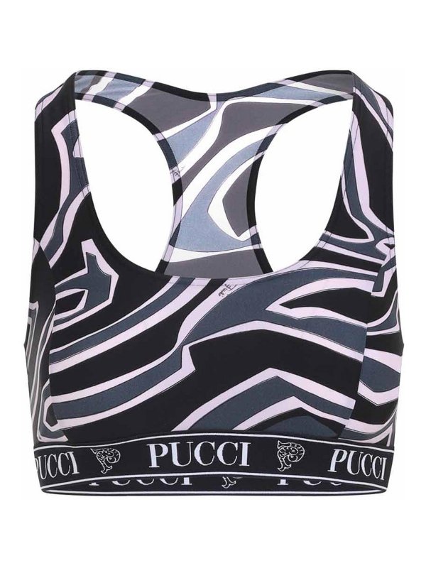 EMILIO PUCCI: Tops & Débardeurs - Top - Noir