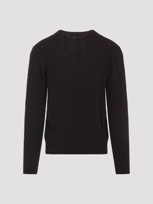 RALPH LAUREN: Suéteres con cuello pico online - Suéter Cuello Redondo - Marrón