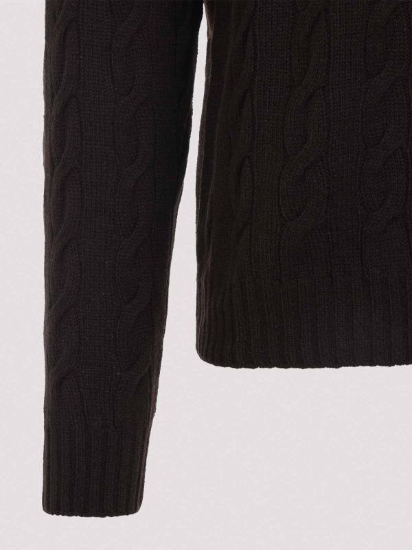 The Best Shops RALPH LAUREN: Suéteres con cuello pico - Suéter Cuello Redondo - Marrón