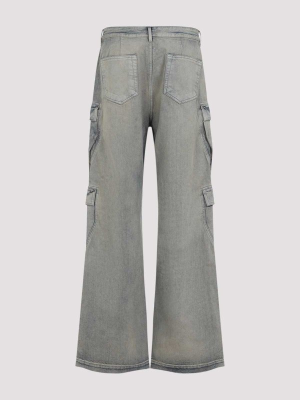 RICK OWENS: bootcut jeans online - Drkshdw Double Cargo Jeans