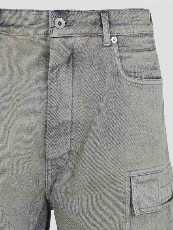 The Best Shops RICK OWENS: bootcut jeans - Drkshdw Double Cargo Jeans