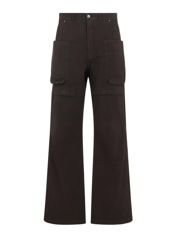 RICK OWENS: casual trousers - Drkshdw Stefan Cargo Pants