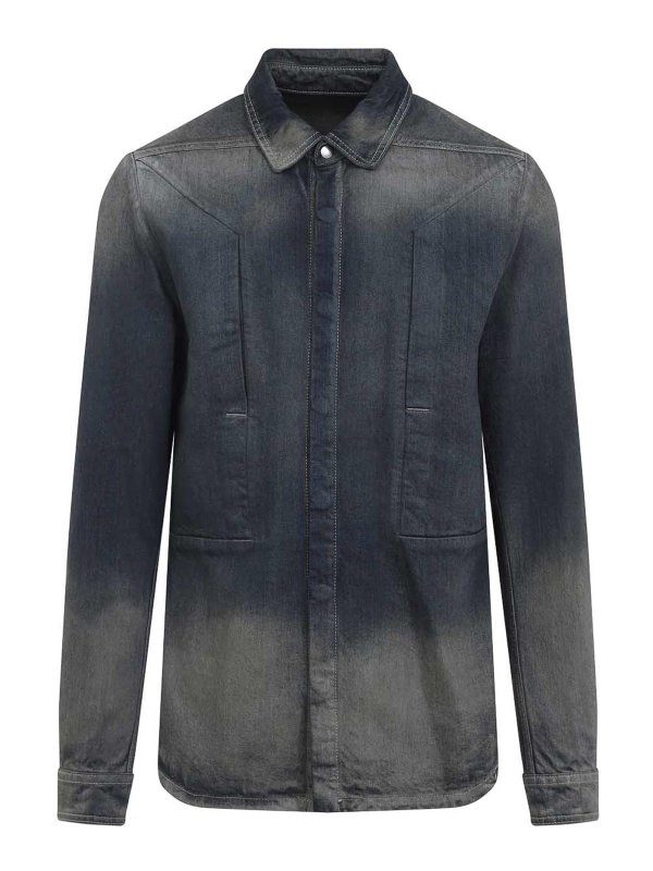 RICK OWENS: シャツ - シャツ - ブラウン