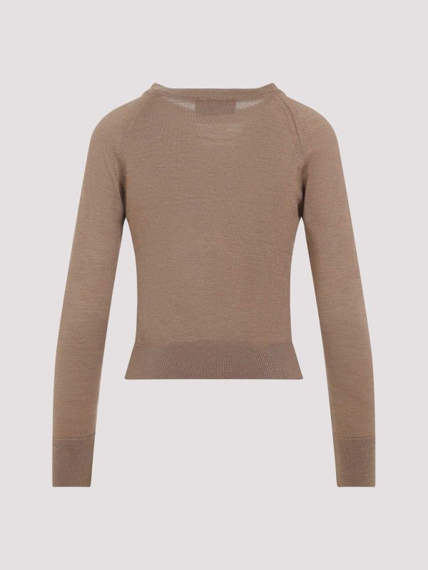 SIMONE ROCHA: Pull col rond online - Pull Col Rond - Beige